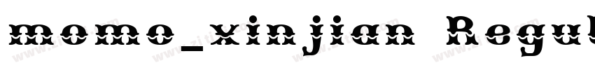 momo_xinjian Regular字体转换